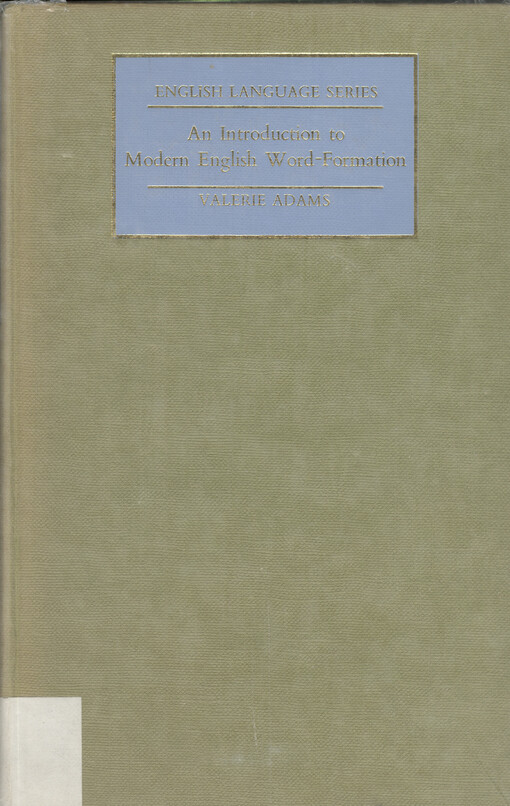An introduction to modern English word-formation