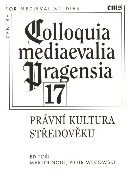Colloquia mediaevalia Pragensia 17