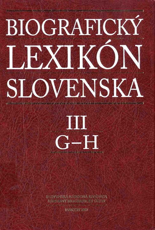 Biografický lexikón Slovenska, sv. 3