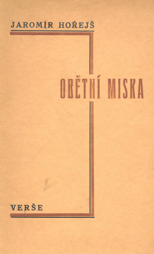 Obětní miska :verše z let 1935-1938