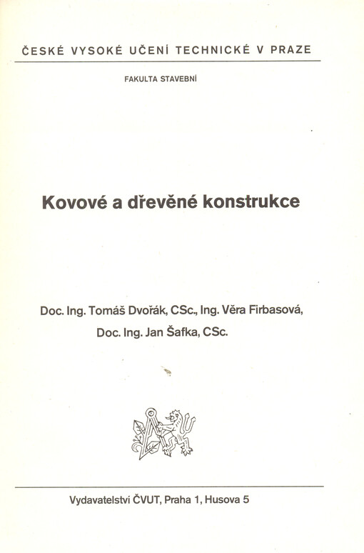 Kovové a dřevěné konstrukce