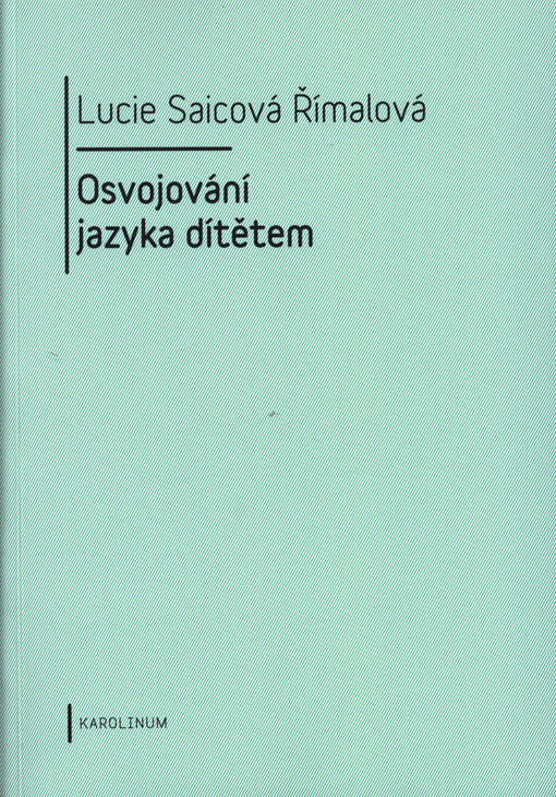Osvojování jazyka dítětem