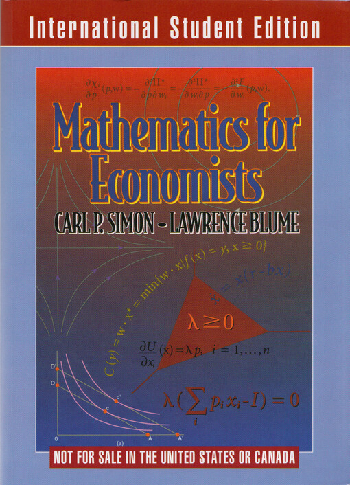Mathematics for economists