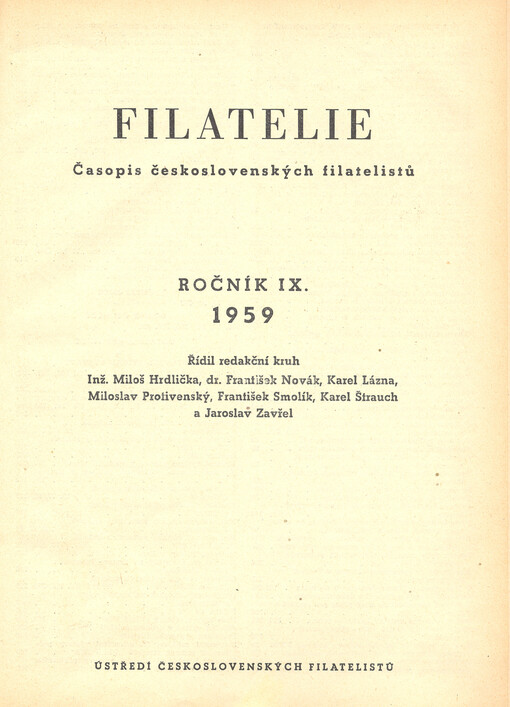 Filatelie : časopis československých filatelistů