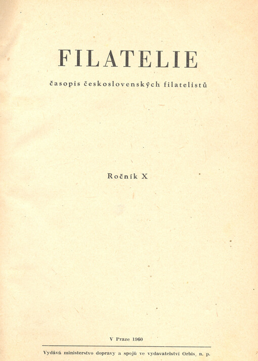 Filatelie : časopis československých filatelistů
