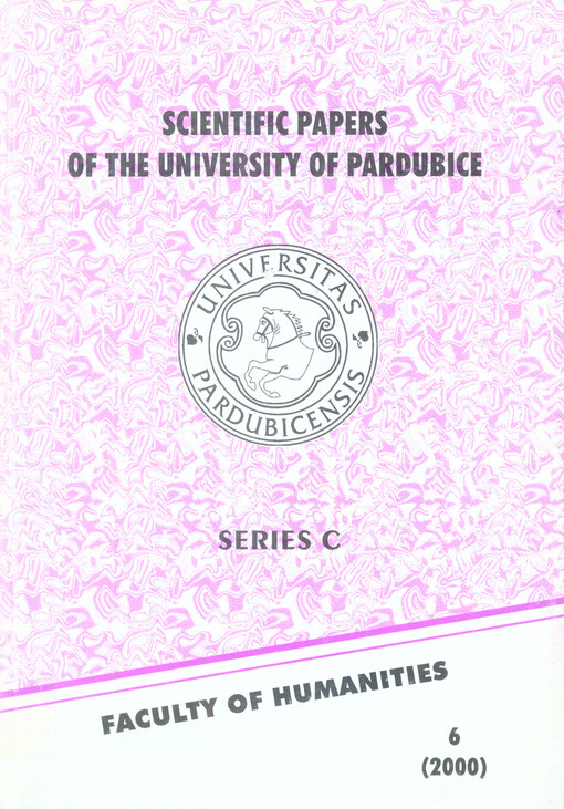 Scientific papers of the University of Pardubice = Sborník vědeckých prací Univerzity Pardubice Série C 6(2000)