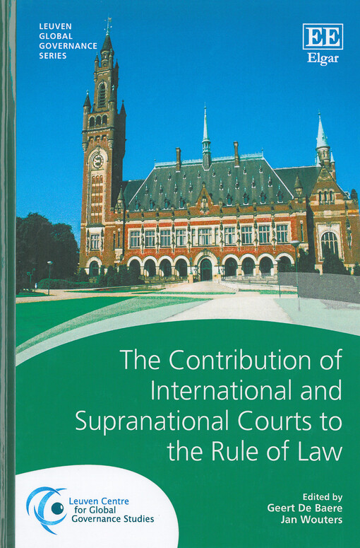 The contribution of international and supranational courts to the rule of law