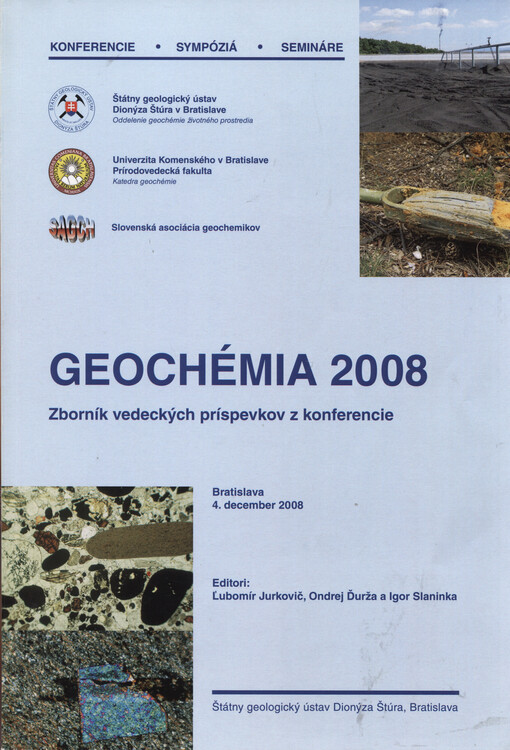 Geochémia 2008 :zborník vedeckých príspevkov z konferencie : Bratislava, 4. december 2008