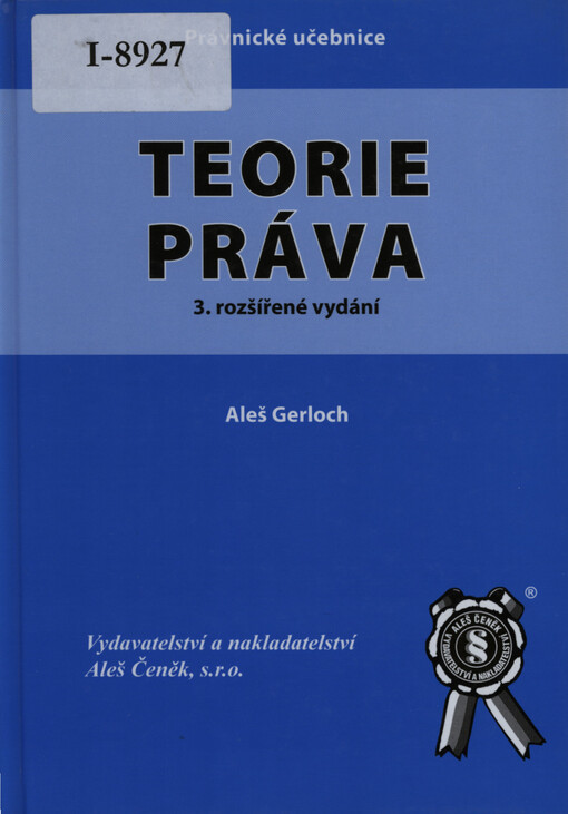 Teorie práva, 3., rozš. vyd.