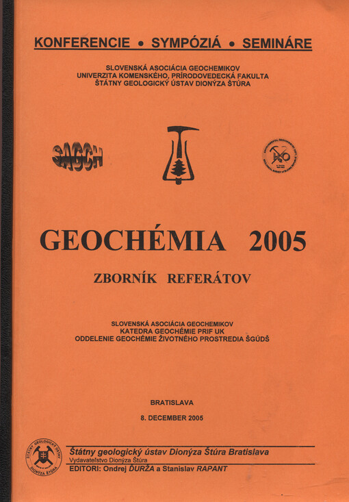 Geochémia 2005 : zborník referátov : Bratislava, 8. december 2005