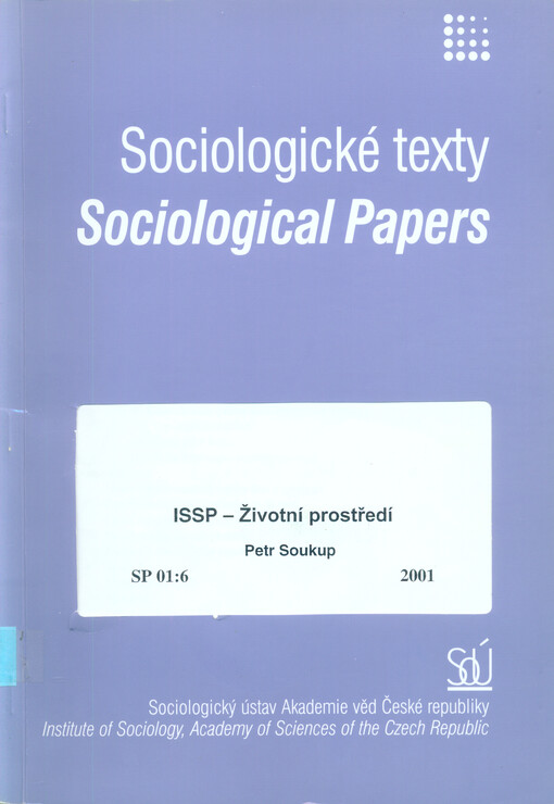 ISSP - Životní prostředí