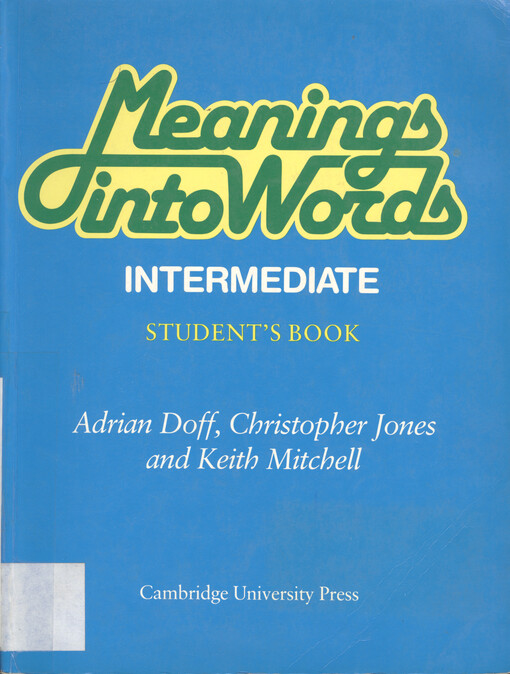 Meanings into words : student's book