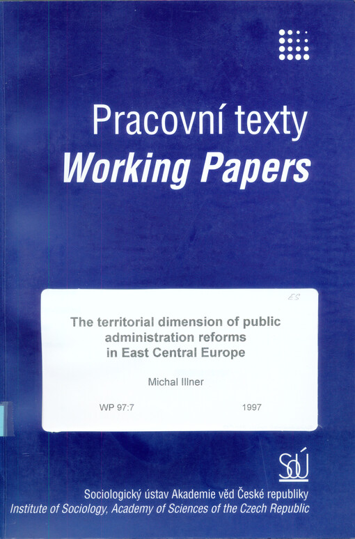 territorial dimension of public administration reforms in East Central Europe