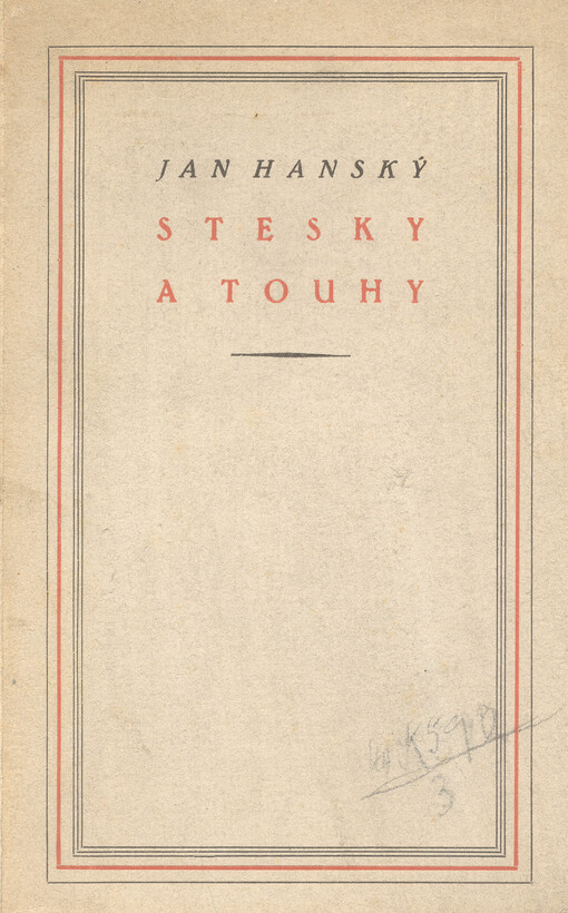 Stesky a touhy : (Verše).