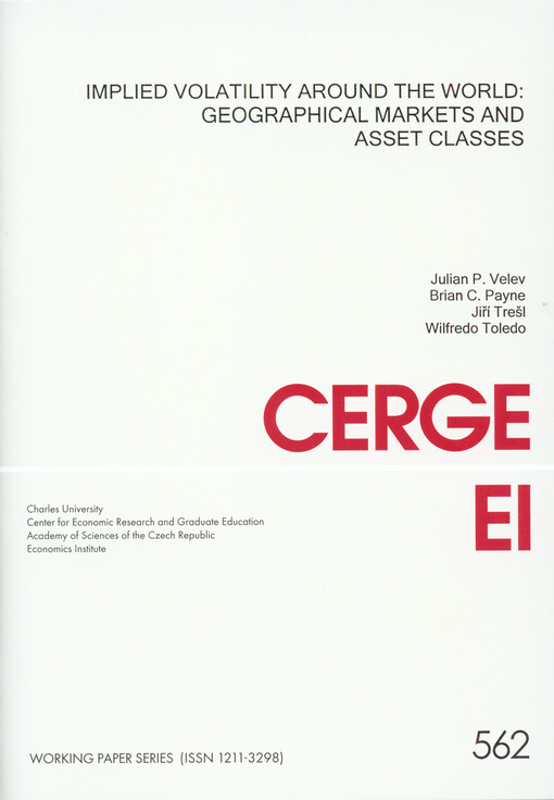 Implied volatility around the world: geographical markets and asset classes