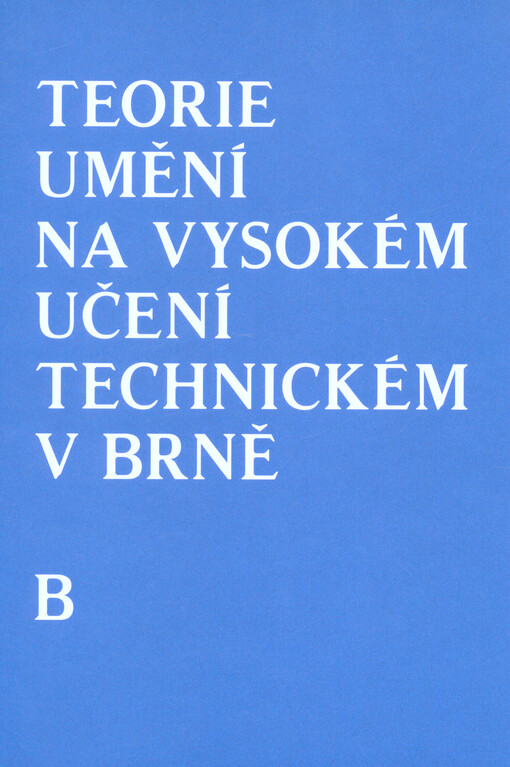Teorie umění na Vysokém učení technickém v Brně