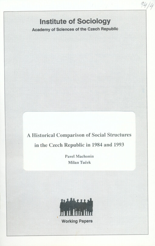 historical comparison of social structures in the Czech Republic in 1984 and 1993
