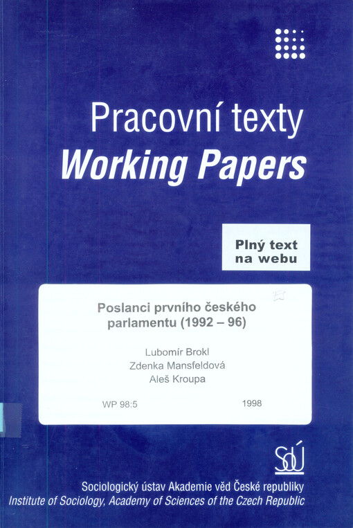 Poslanci prvního českého parlamentu (1992-96)