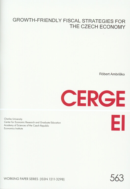 Growth-friendly fiscal strategies for the Czech economy