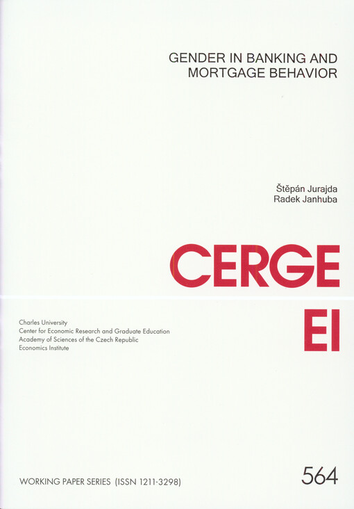 Gender in banking and mortgage behavior