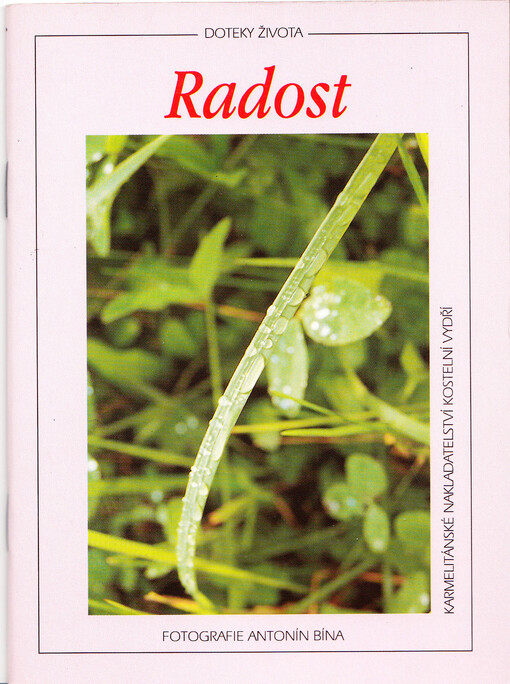 Radost : povzbuzení k radosti od obráceného pesimisty