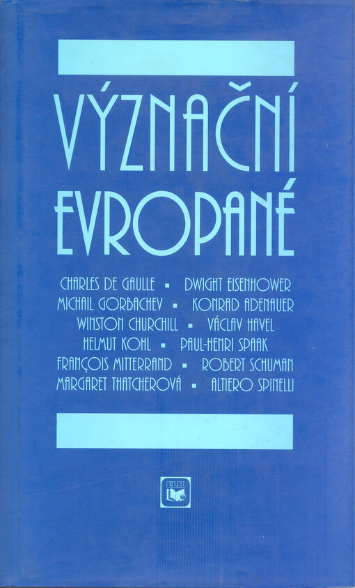 Význační Evropané, 1. české vyd.