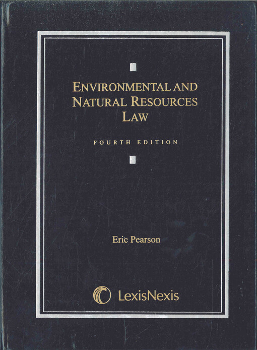 Environmental and natural resources law