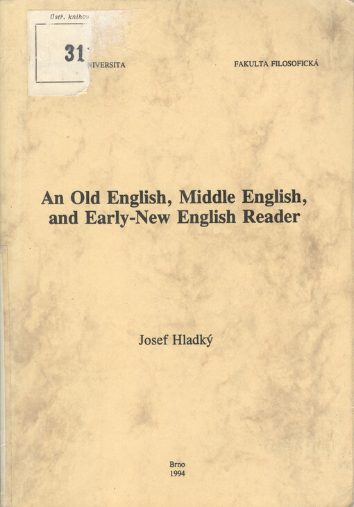 old English, middle English, and early-new English reader