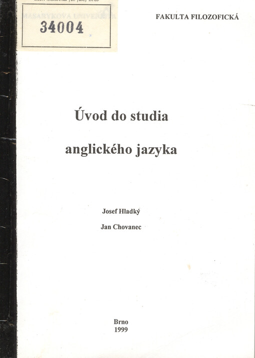 Úvod do studia anglického jazyka