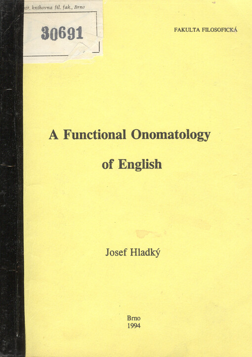 A Functional Onomatology of English