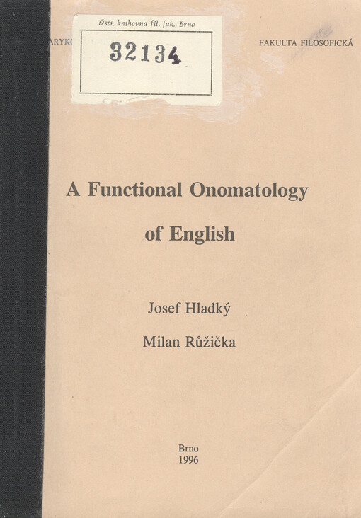 A functional onomatology of English