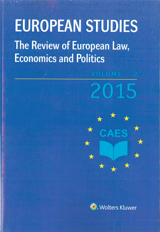 European studies : the review of European law, economics and politics. Volume 2