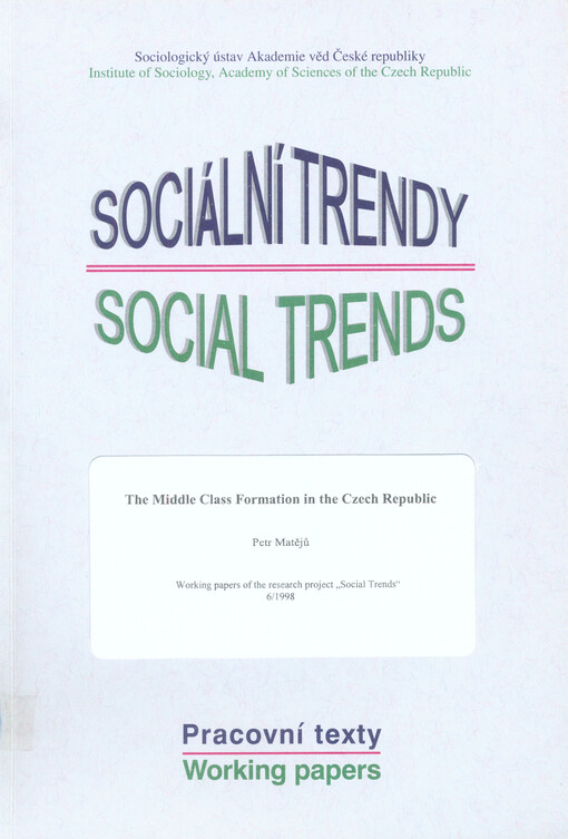 middle class formation in the Czech Republic