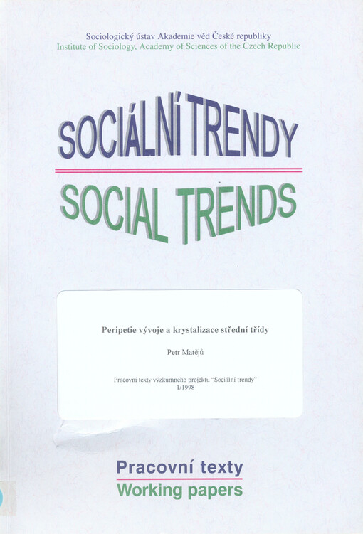 Peripetie vývoje a krystalizace střední třídy