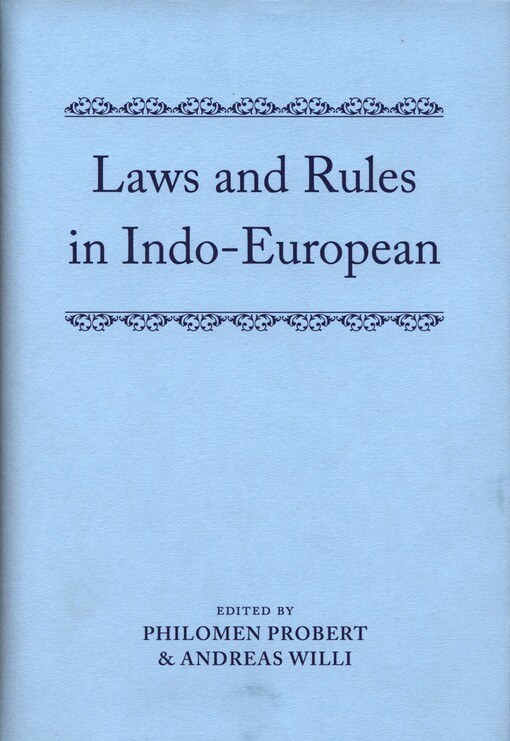 Laws and Rules in Indo-European
