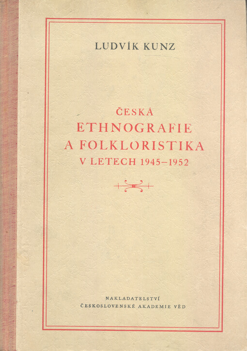 Česká ethnografie a folkloristika v letech 1945-1952