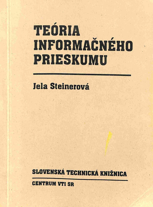 Teória informačného prieskumu.