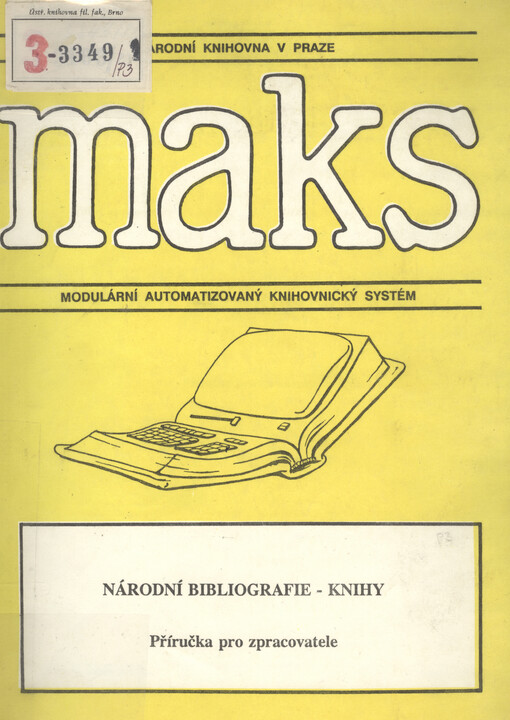 Národní bibliografie - knihy: Příručka pro zpracovatele