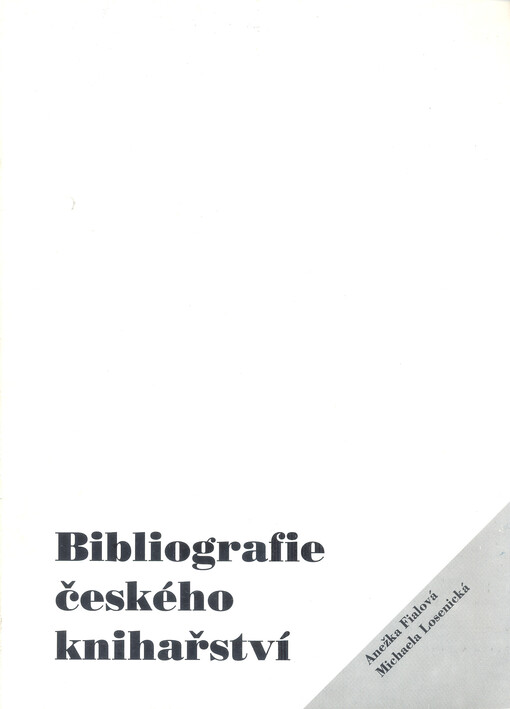 Bibliografie českého knihařství