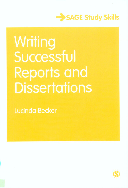 Writing successful reports and dissertations