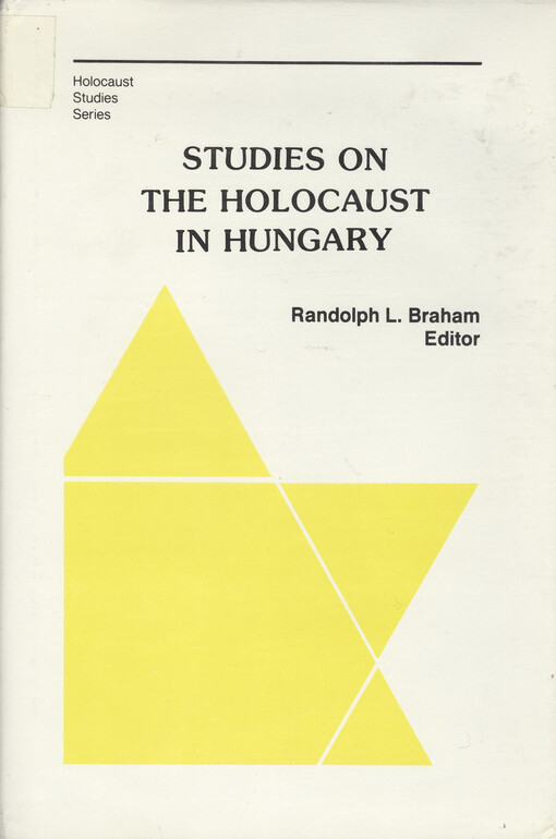 Studies on the holocaust in Hungary