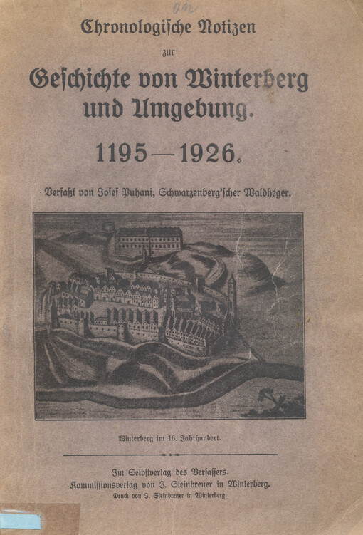 Chronologische Notizen zur Geschichte von Wintenberg und Umgebung 1195-1926