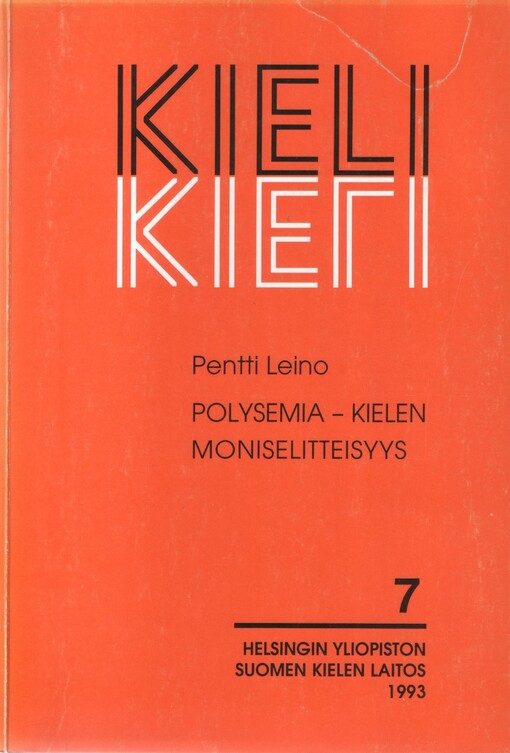 Polysemia, kielen moniselitteisyys