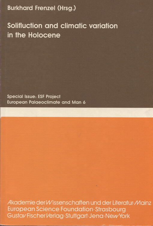 Solifluction and climatic variation in the Holocene