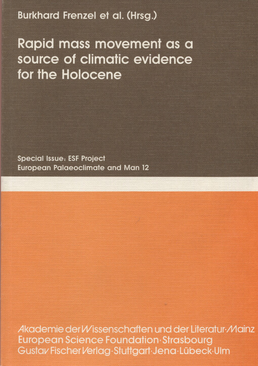 Rapid mass movement as a source of climatic evidence for the Holocene