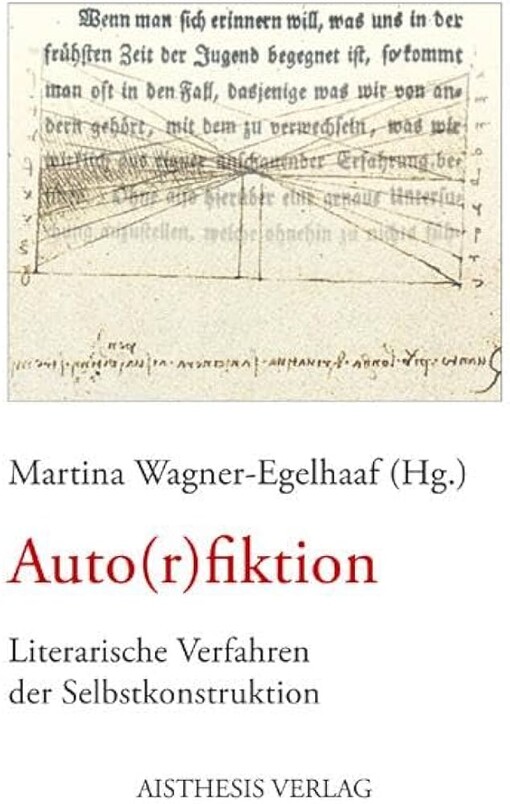 Auto(r)fiktion :literarische Verfahren der Selbstkonstruktion