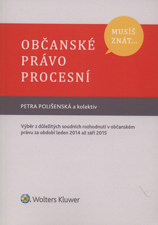 Musíš znát... Občanské právo procesní