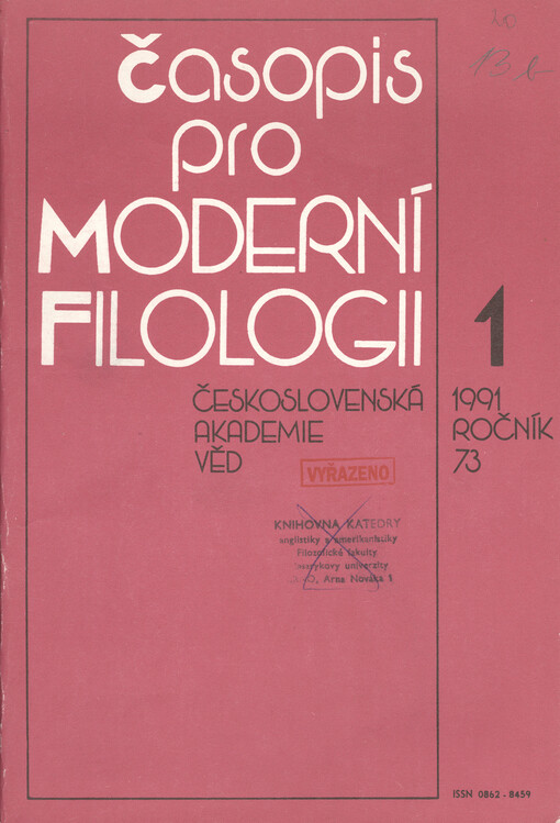 Časopis pro moderní filologii