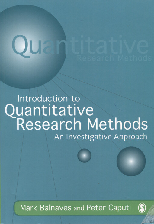 Introduction to quantitative research methods : an investigative approach