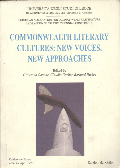 Commonwealth literary cultures : new voices, new approaches